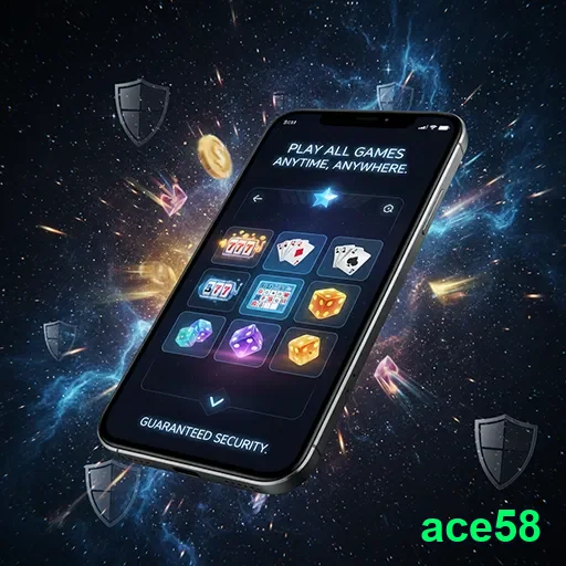 Player enjoying safe mobile gaming experience at ace58